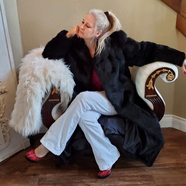 Rabbit Fur Coat Etsy