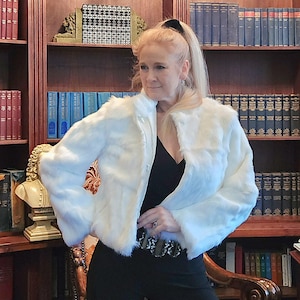 White Rabbit Fur Coat