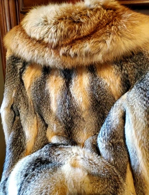 STUNNING, GORGEOUS, SOFT Grey Fox/Red Fox Fur Str… - image 10