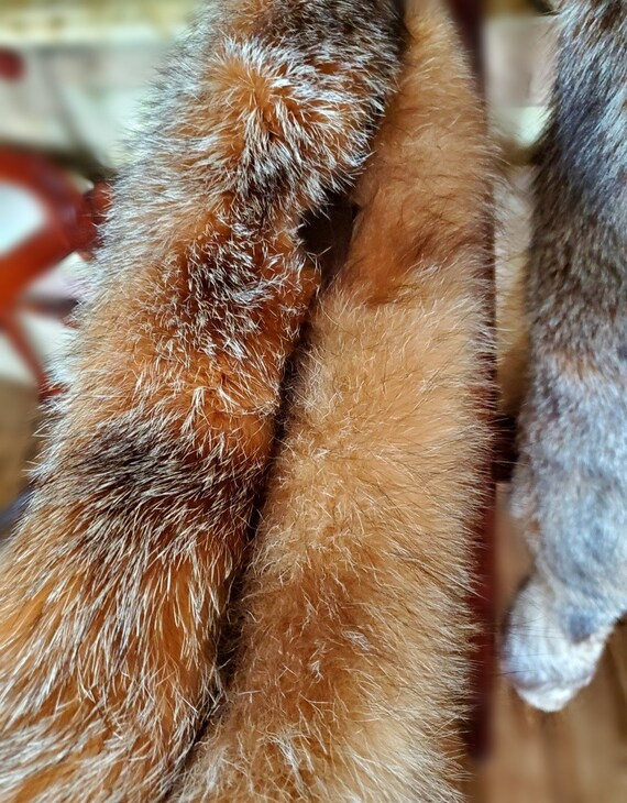 Plush Red/brown Crystal Fox Fur Wrap and Hat - Etsy Israel