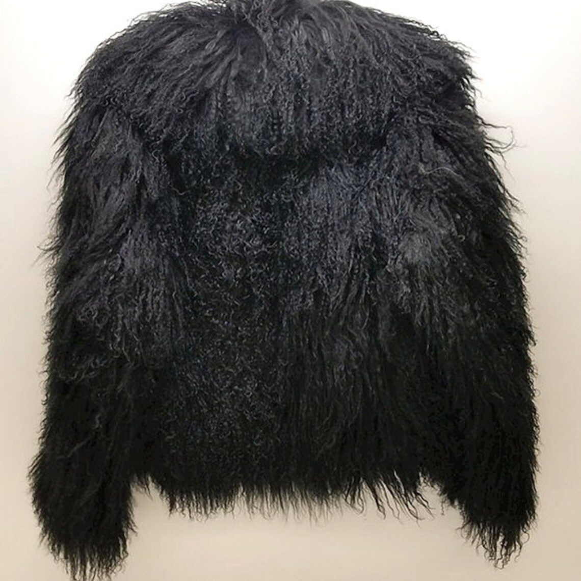 Mongolian Black Fur Coat-exquisite - Etsy