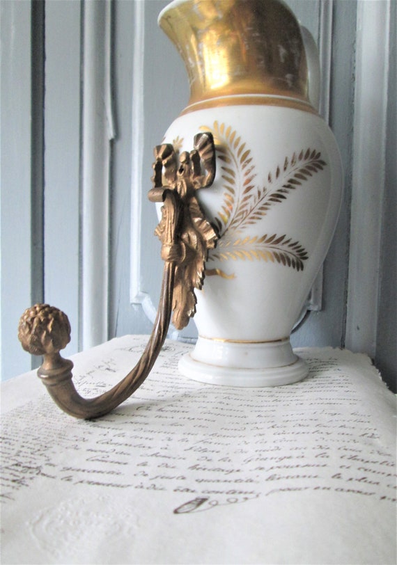 Antique French Coat Hook Circa 1920 s Louis XVI Style Curtain
