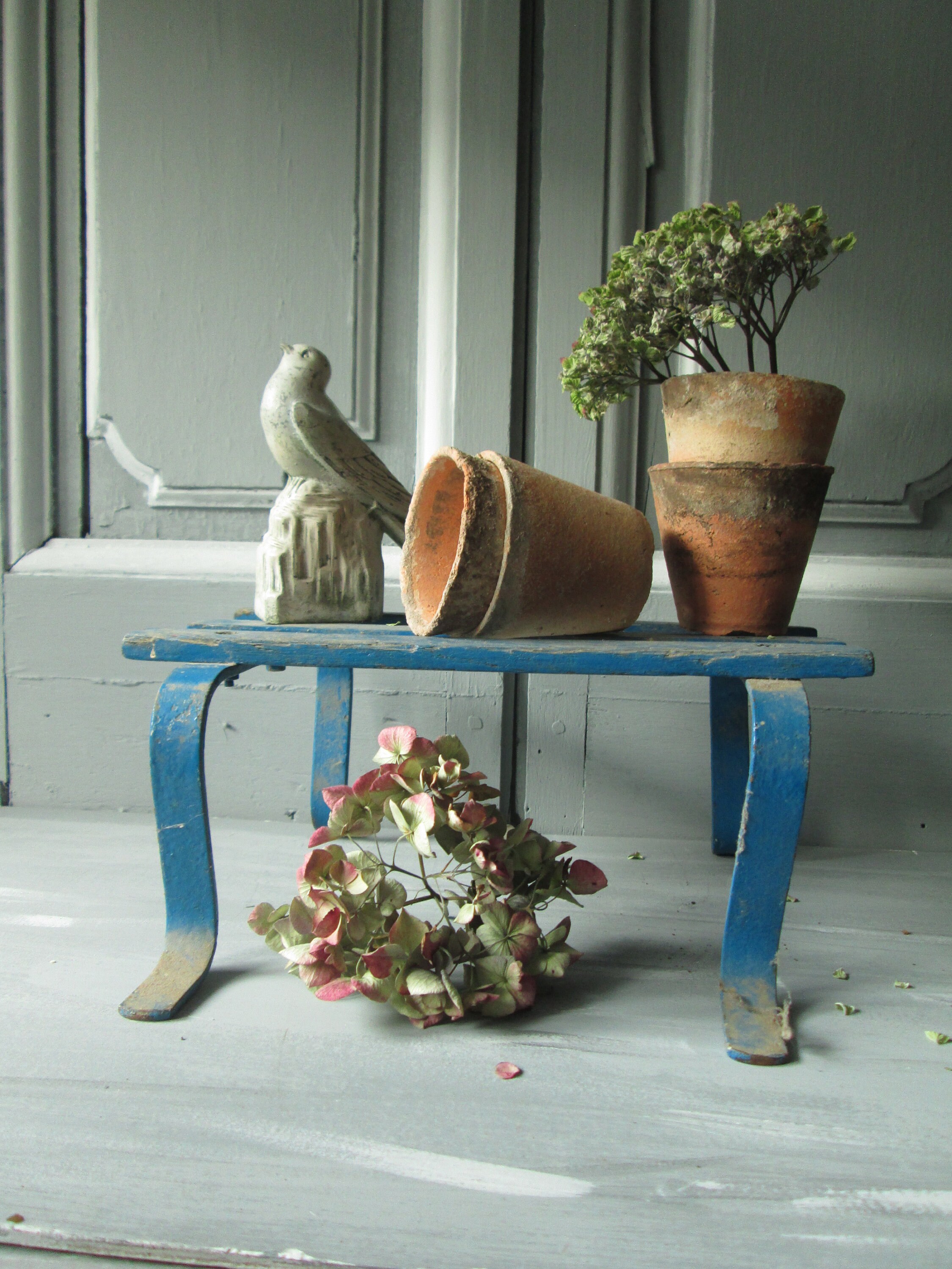 4 Pots de Fleurs en Terre Cuite Français Antiques Vers 1900 Semis Jardin.