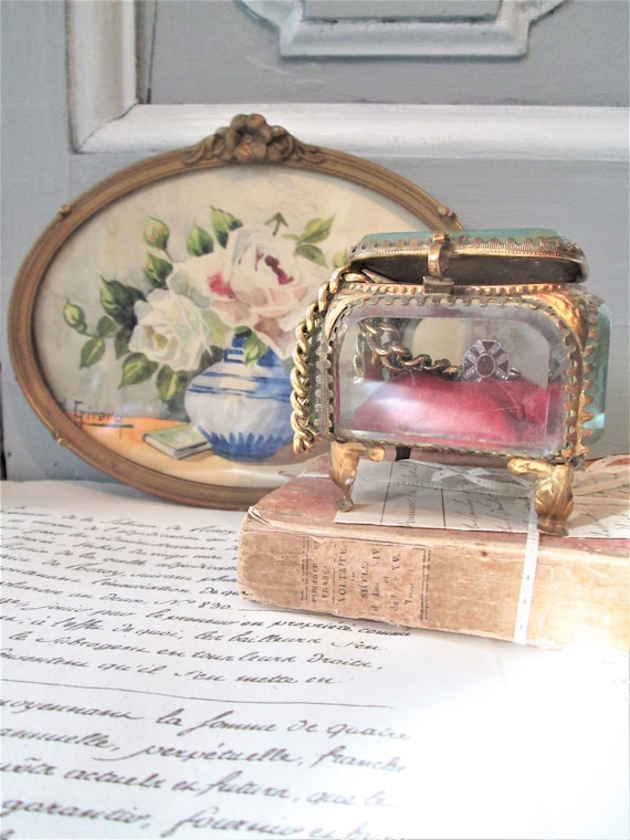 Antique French jewelry box French casket box Frenc