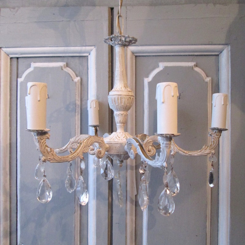 Shabby Chic Chandelier - Etsy