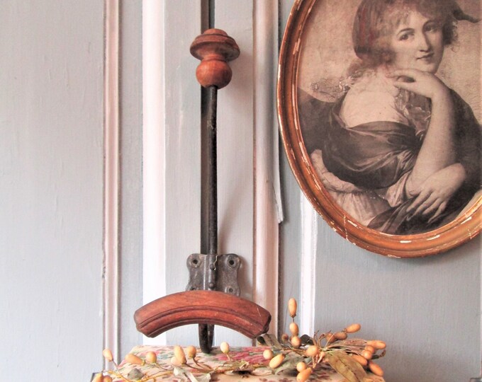 1920's French Coat Hook Antique French Hat Rack Coat Rack Hook Metal