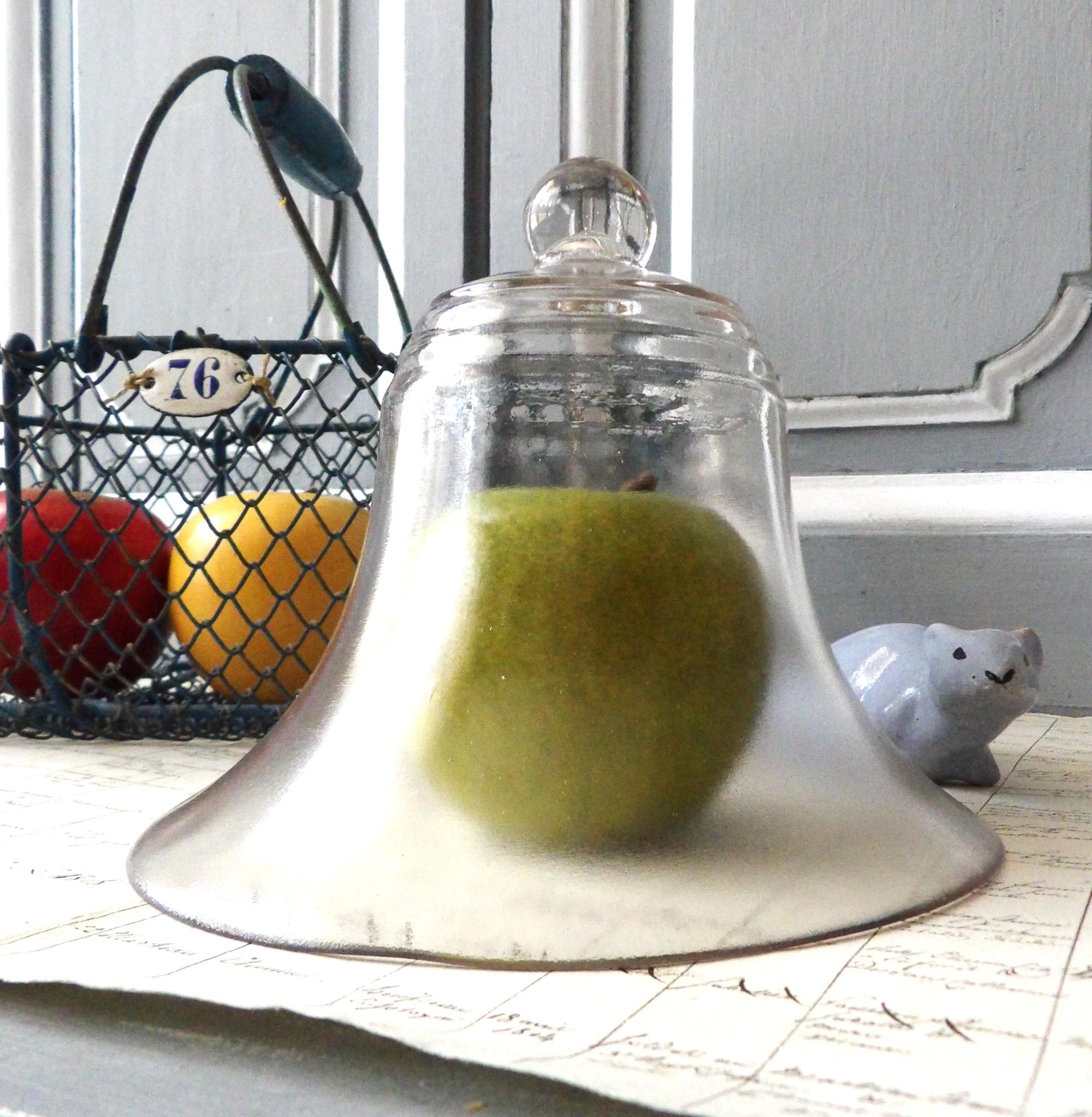 EMH Mittelgroße Glaskuppel Display-Hülle Cloche Natürlicher