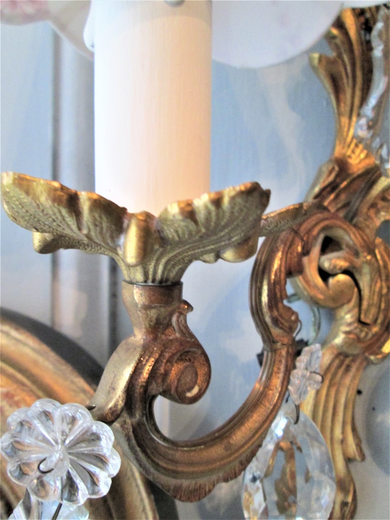 Antique REWIRED French Sconce 1920's French Gilded Bronze - Etsy