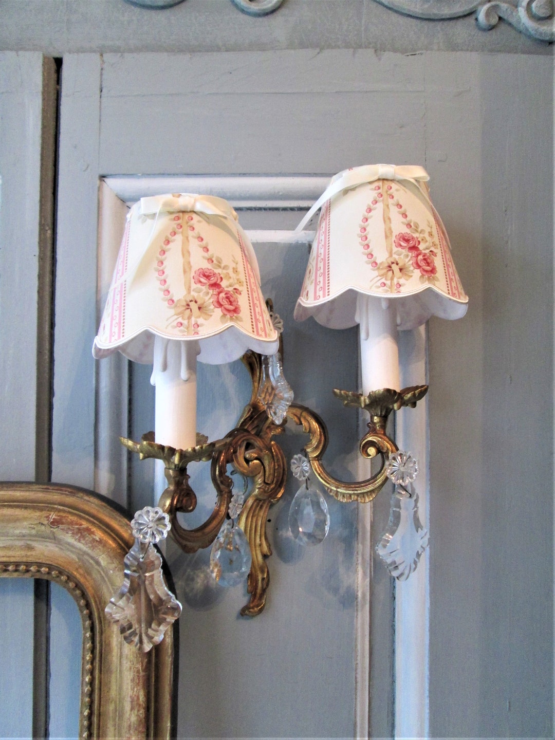 Antique REWIRED French Sconce 1920's French Gilded Bronze Sconce Rococo ...