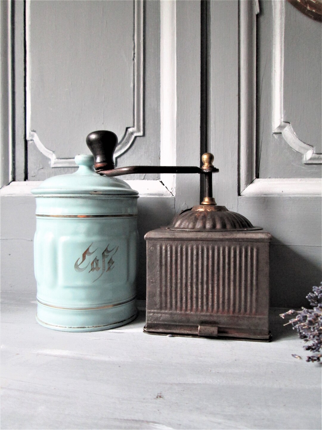 Antique French Coffee Grinder Early 1900's French Coffee Grinder