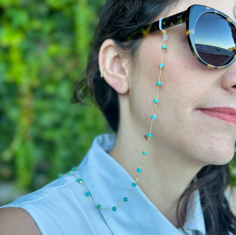 Chaines à Lunette Macchu turquoise