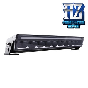 Custom MultiFit LED Light Bar Accent Cover – Finned Design, Powder-Coated Steel, USA Made