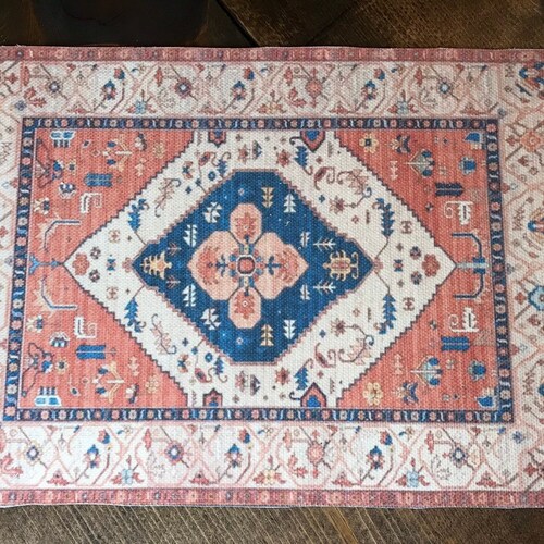Oriental Miniature Dollhouse Rug in 112 Half Scale or Etsy