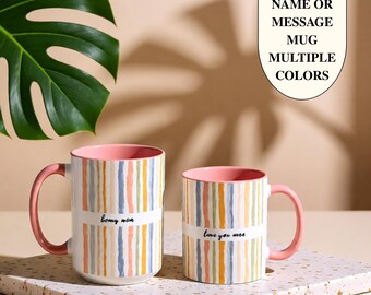 New Mom Mug, Custom Name Mug, Mother's Day Gift, Future Mom Gift, New Parent Gift, New Baby Gift for Mom, Pregnancy Announcement,Baby Shower