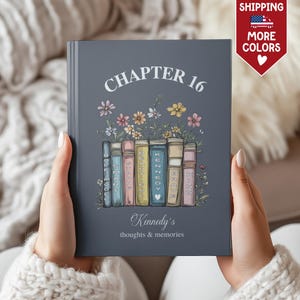 Chapter 16th Birthday Gift Journal, Personalized Chapter 18 Name Journal, Chapter 13, Birthday Notebook for 16th, 21st, 25th Birthday Gift