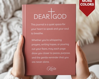 Personalized Journal for Daughter, Personal Prayer Notebook Journal for Her, Personalized Christian Notebook, Bible Study Notes Notebook