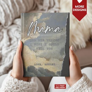 Diario de duelo personalizado para mamá, cuaderno de cartas a mi mamá, pérdida de mamá, regalo para ella, regalo conmemorativo, regalo de recuerdo, diario de condolencias para niños