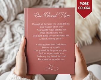 Journal for Mom Personalized, Christian Mom Faith Journal, Mom Devotional Notebook, Spiritual Gift for her, Christian Mom Journal Gift