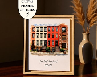 Home Portrait Custom, House painting, Housewarming gift, Our first home sign, Home sweet home, Watercolor Home, House portrait, Realtor gift