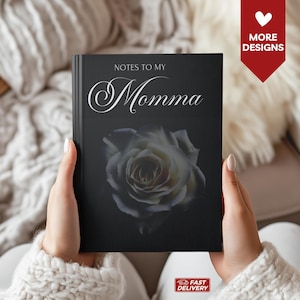 Diario de duelo personalizado para mamá, cuaderno de cartas a mi mamá, pérdida de mamá, regalo para ella, regalo conmemorativo, regalo de recuerdo, diario de condolencias para niños