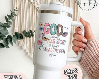 Personalized Christian Tumbler, Personalized Tumbler, Gift for Christian Women, Bible Verses, Scripture, Women Christian Gifts, Gift for Her