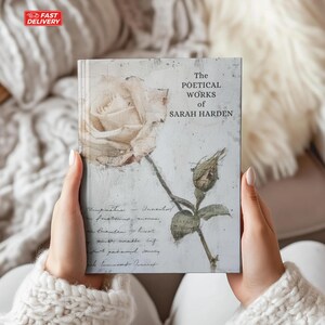 Journal de poésie personnalisé, livre de poèmes personnalisé, cadeaux d'écrivain, carnet de notes de poésie A5, journal d'écrivain, cadeau d'amateur de poésie, journal de nom personnalisé
