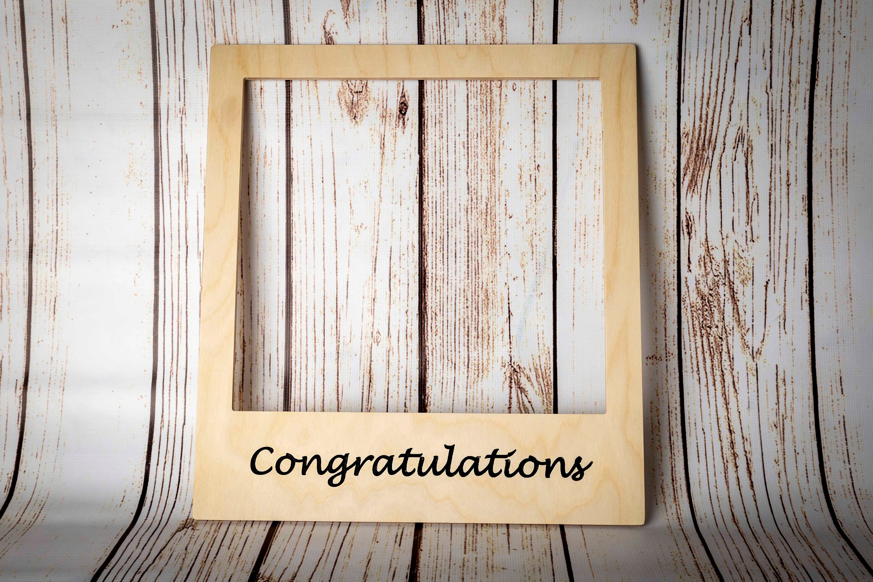 Selfie frame wooden polaroid photo booth frame personalised Etsy