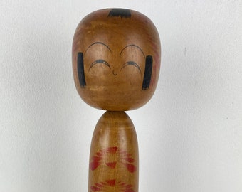 Vintage Japanese Kokeshi Togatta Kei (family) 25cm Artist Kotaro Kikuchi 1960/70s Traditional good condition