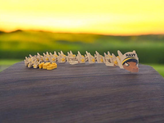 3d print, Navy Dragon, Armed Forces, Sailor, Veteran, Retirement gift, US Naval, Unique Gift, decorative figure,Patriotic, Ammo Gift Box