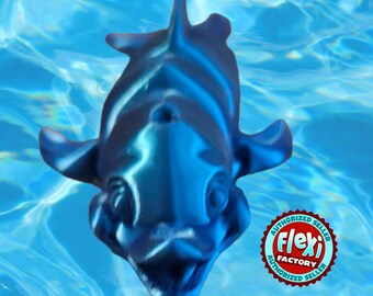 3D Printed Dolphin Fidget Toy: Glow in the Dark Child Gift