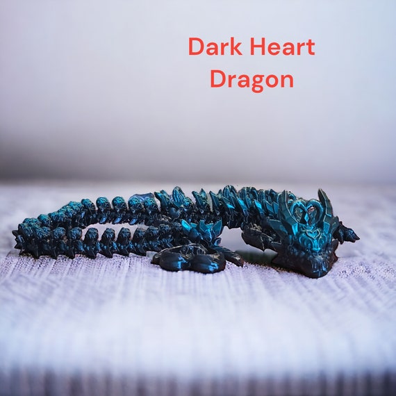 3d print, Dark Heart dragon, Anti Love dragon, Valentines Day, breakup gift, birthday, gift for her, Divorce gift, gag gift, gift to cheer