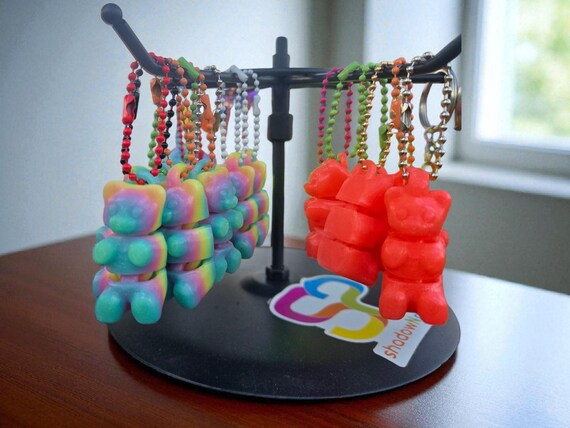 Candy Bears, Sweet, Keychain, 3d print,  birthday gift, fidget, Christmas gift, for a child, party favor