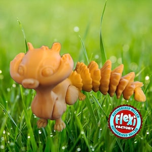 3D Printed Squirrel Fidget Toy: Glow in the Dark, Animal Lover Gift