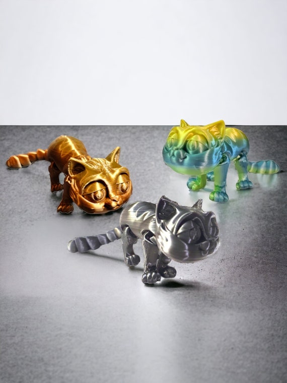 3d print, cat, kitten, stocking stuffer, gift for kids, cat lover,  fidget, child toy, birthday gift, feline, animal