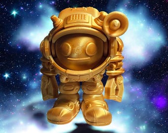 3D Printed Astronaut Space Moji: Glow in the Dark Fidget Toy