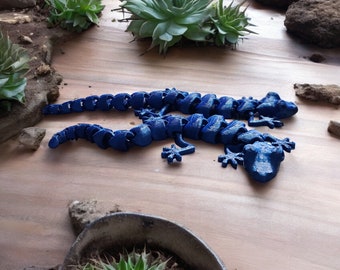 3D Printed Lizard Fidget Toy: Reptile Prank Prop, Stocking Stuffer