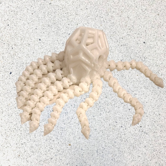 3d print, Void Octopus, child toy, Easter basket stuffer, fidget, glow in the dark, birthday gift, gift for a teenager, tentacles