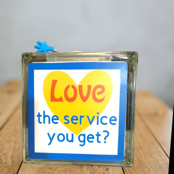 Tip jar, Tip cup, Gratuity bank, Waiter gift, Waitress gift, food vendor, Money Bank, Christmas Gift, Donation box, Bartender, Birthday gift