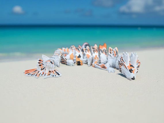 3d print, Koi, dragon, animal, Fish, Water creature, Ocean lover, birthday gift, Paradise, Beach, glow in the dark,