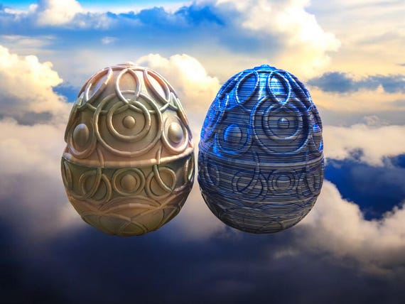 Large Mystery Egg, 3d print, Easter, lot, Celestial Egg, mystery box, Christmas gift, Surprise, Birthday gift, gift for a child, 3d print