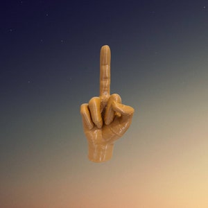 3D Printed Middle Finger Hand: Adult Gag Gift