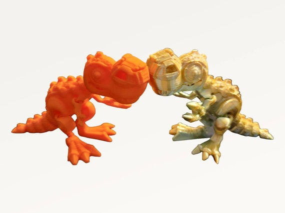3d printed toys, Cyborg T-Rex dinosaur, dinosaur lover gift, stocking stuffers for kids, fidget, child toy, child birthday party favor