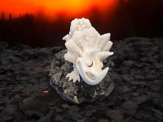Skeleton Triceratops, dinosaur, 3d print, gift for a boy, Dinosaur party favor, Fidget for a child, birthday gift, toy, Dinosaur lover