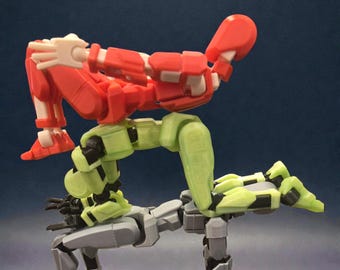 11 Inch Posable Robot Action Figure: 3D Printed Dummy 13