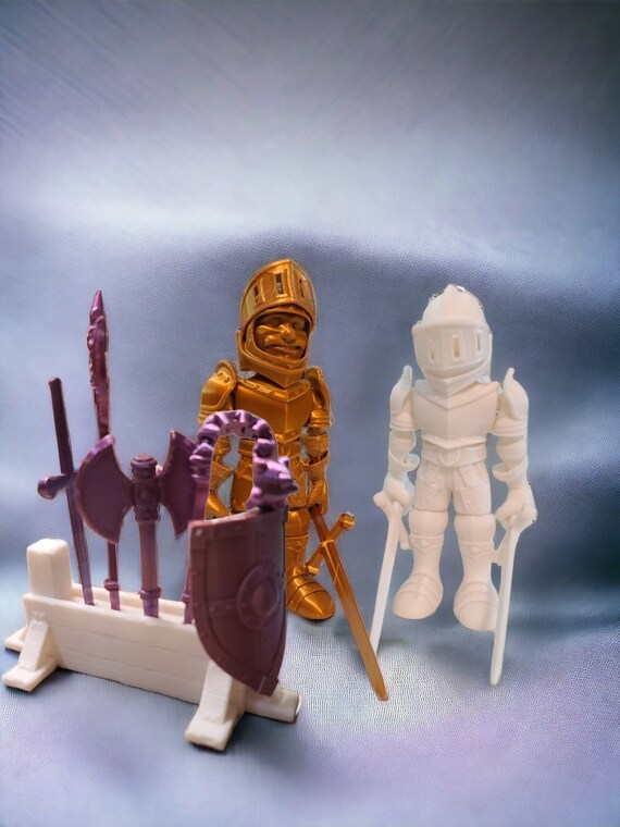 3d print Knight, knight with sword, 3d printed toy for a child, birthday gift, royal guard, Medieval lover gift, teenager gift, weapon stand