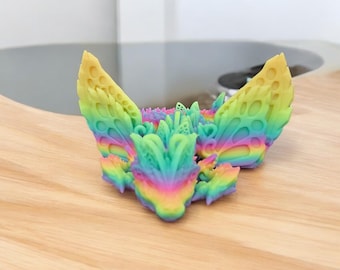 3D Printed Fae Wolf Dragon: Fantasy Mythical Creature