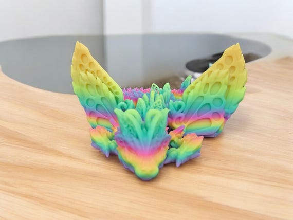 3d print, dragon, Fae Wolf dragon, Wing Dragon, Fantasy, Mythical Creature, birthday gift, glow in the dark, Mothers Day gift, graduation