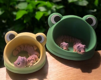 3D Printed Frog Desk Organizer: Candy Jar, Jewelry Holder