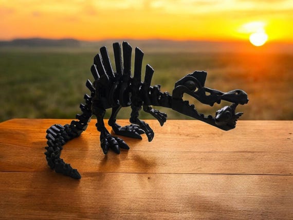 Skeleton Spinosaurus, dinosaur, 3d print, gift for a boy, Dinosaur party favor, Fidget for a child, birthday gift, toy, Dinosaur lover