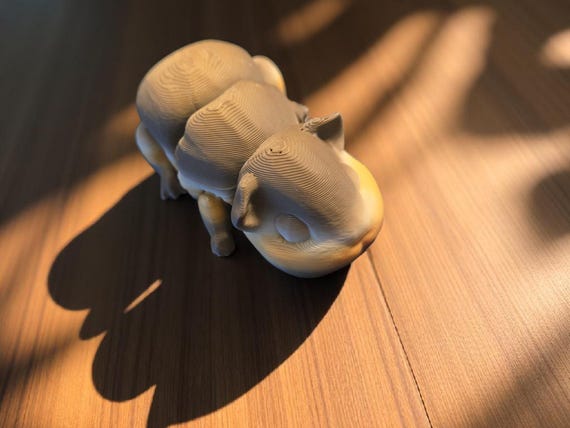 3d print, fidget, Guinea Pig, animal, fidget,  ornament, keychain, party favor, backpack pull zipper, stocking stuffer, gift, pull chain